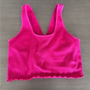 Spiritual Gangster  Amor Crop Tank - Pink